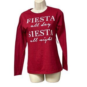 Freeze Inc. Junior’s Graphic Long Sleeve Shirt, Independence Red, XS